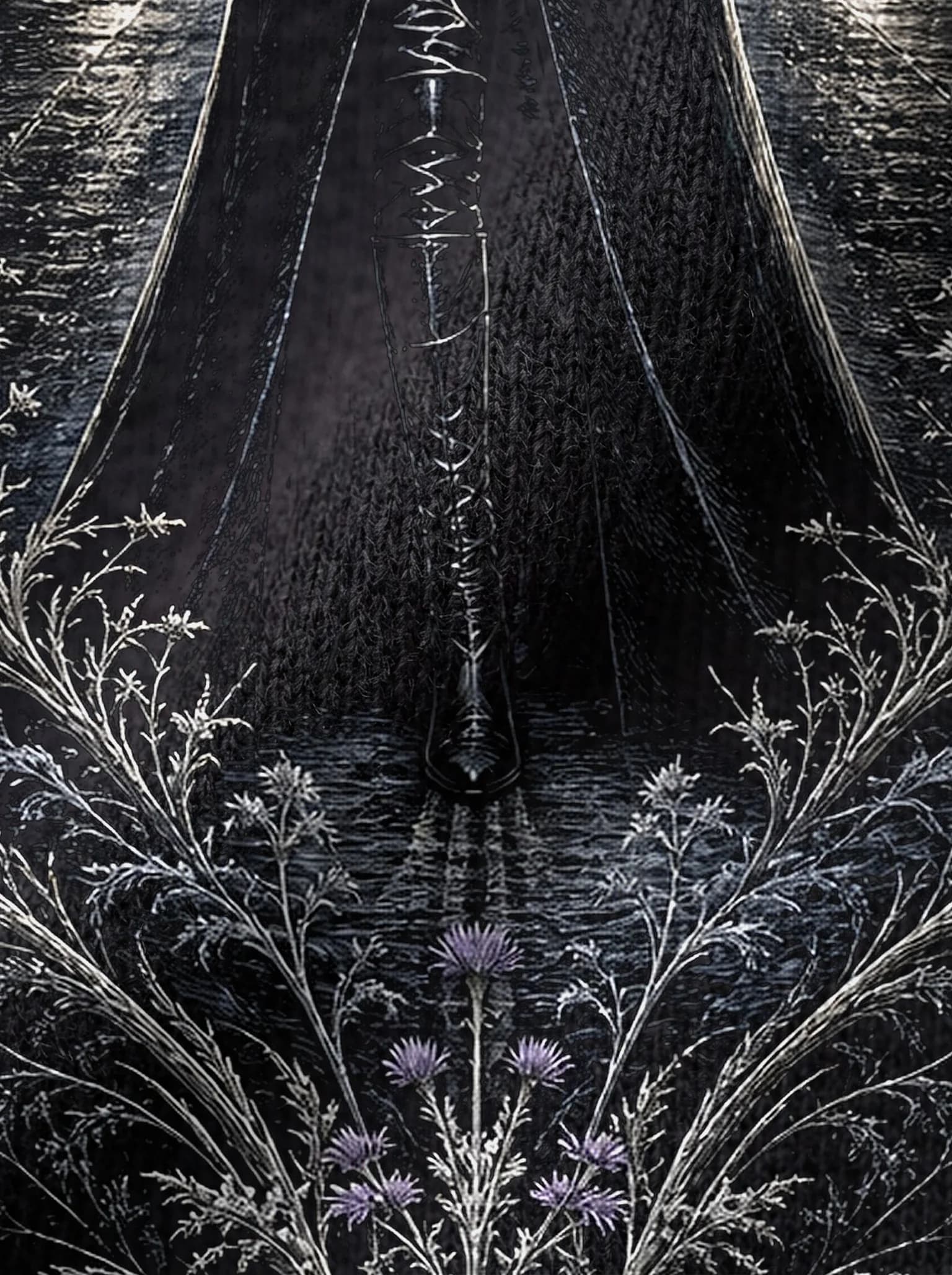Crystalix T-Shirt: print detail on fabric
