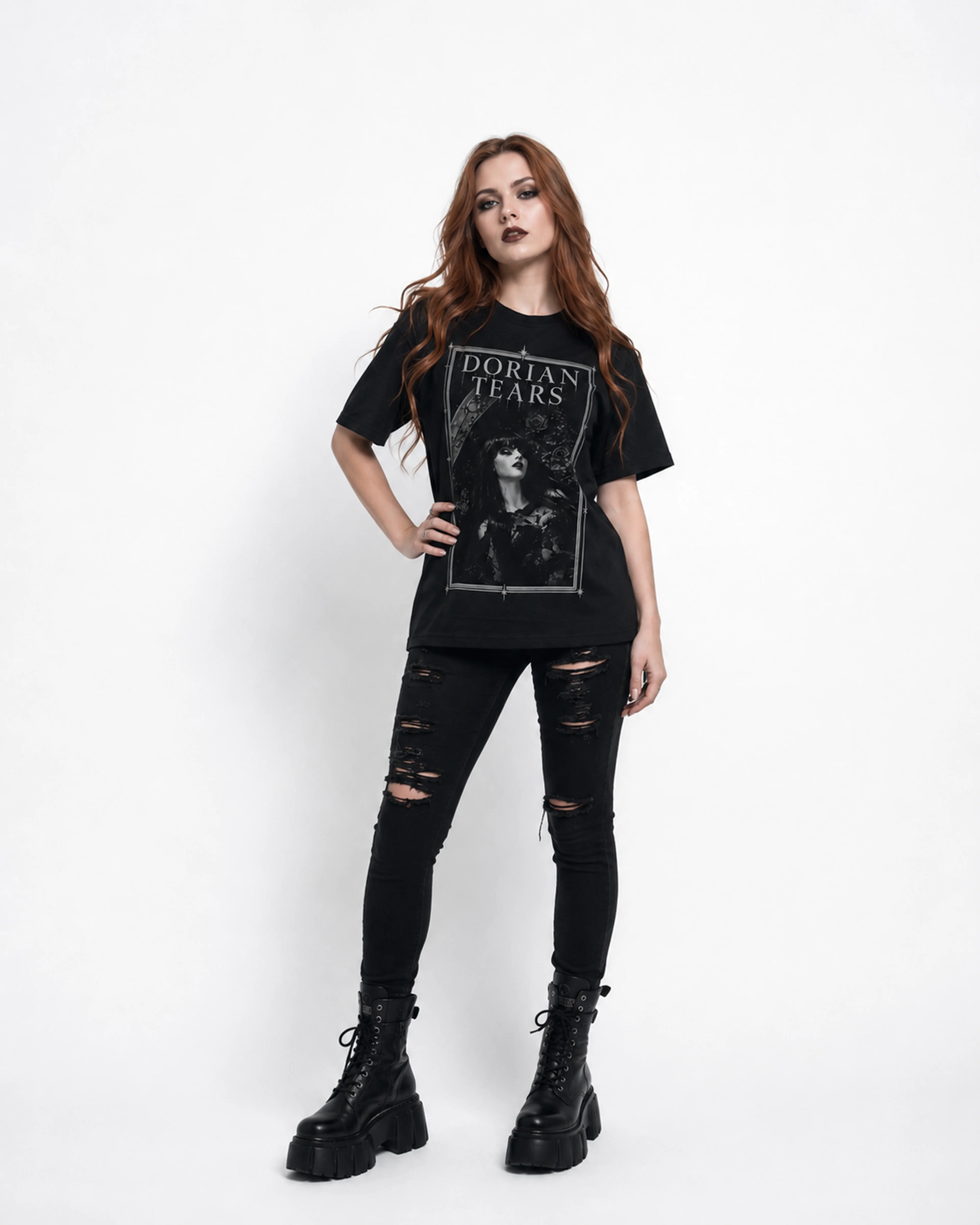 Dorian Tears | Gothic Girl T-Shirt - 4c7ced0f-f320-4ea2-a7d9-49eece128a65