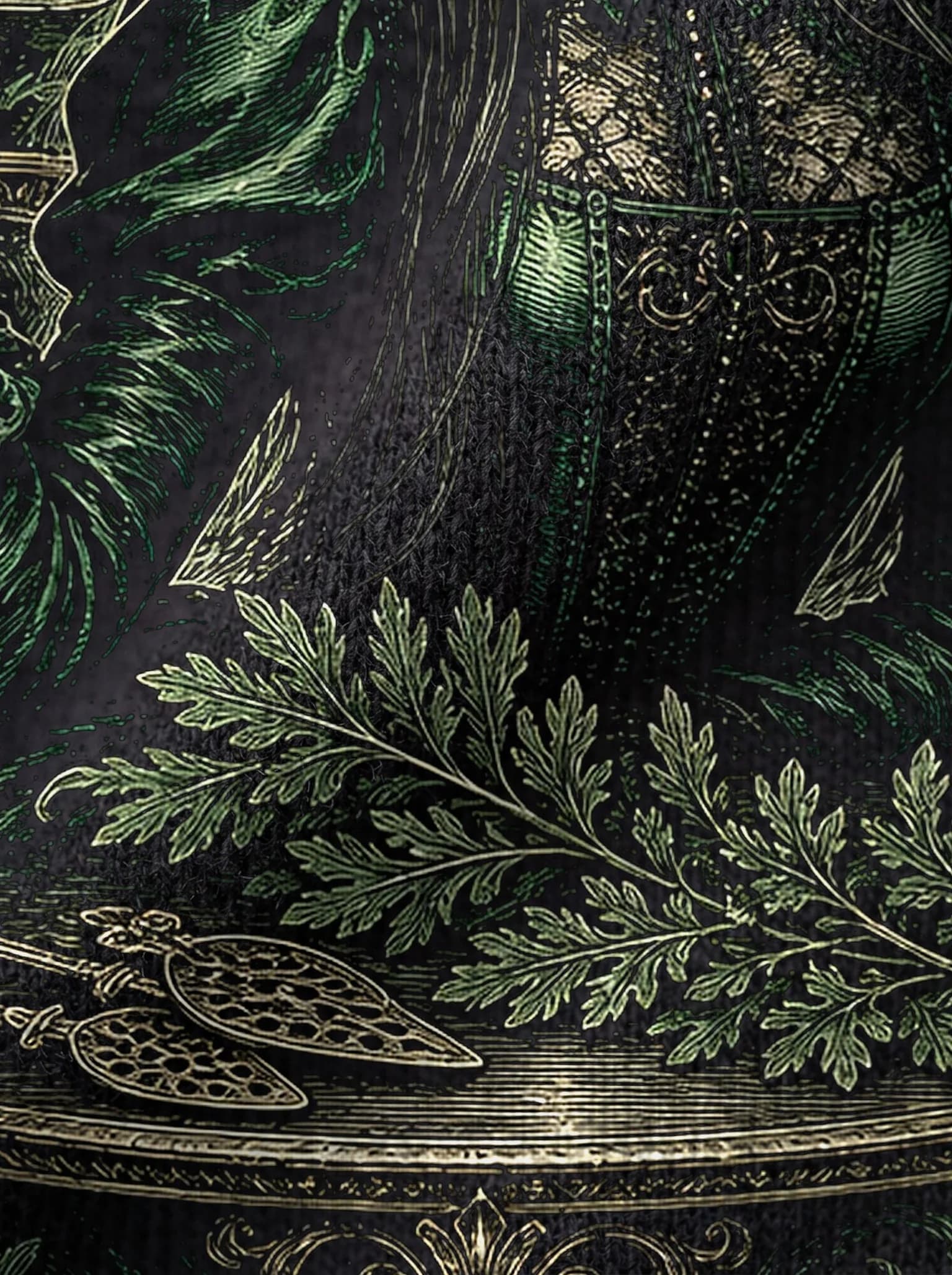 Dorian Tears T-Shirt: print detail on fabric