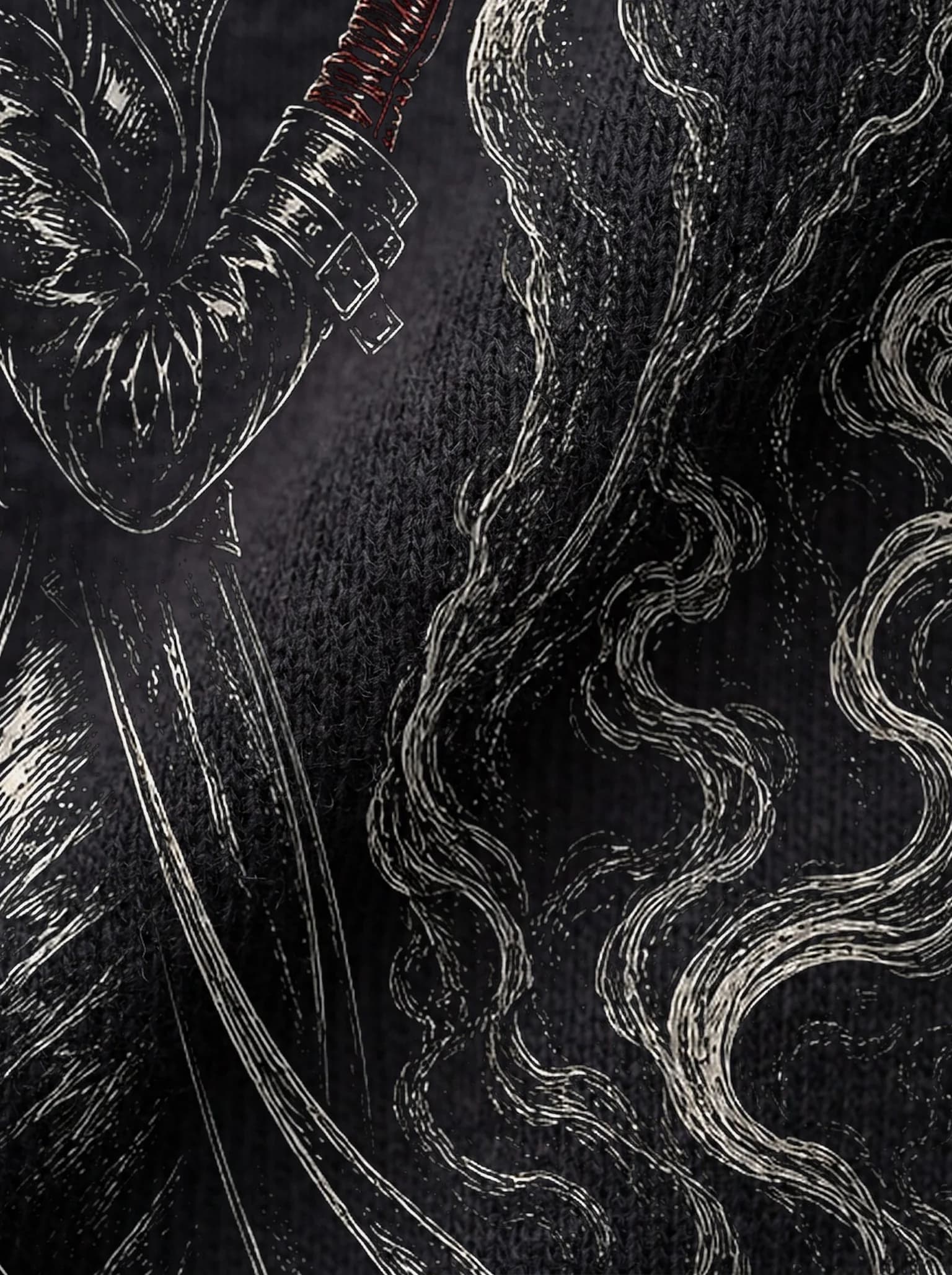 Luara T-Shirt: print detail on fabric