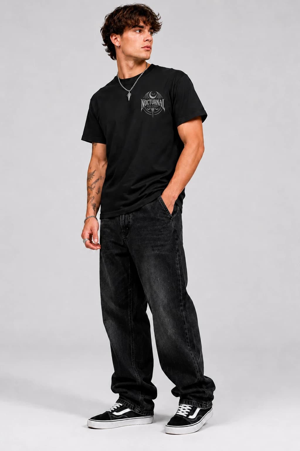 Nocturnal | T-Shirt: male model, three-quarter view