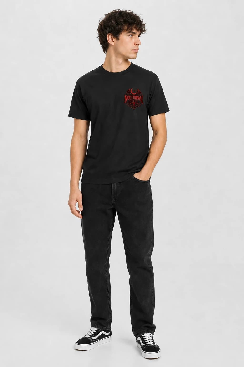 Nocturnal | T-Shirt: male model, three-quarter view