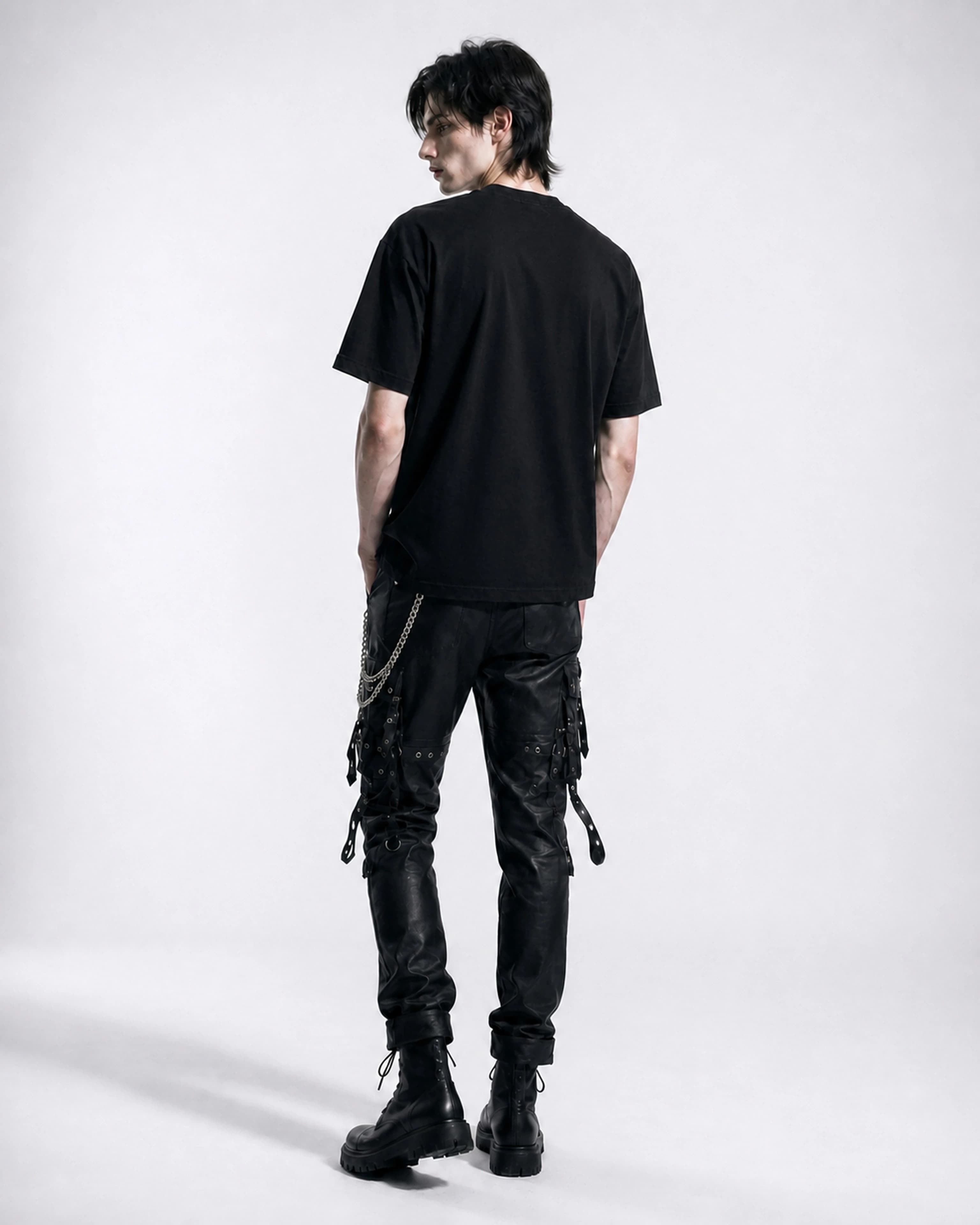 The Pale Mourning | T-Shirt: male model, back view