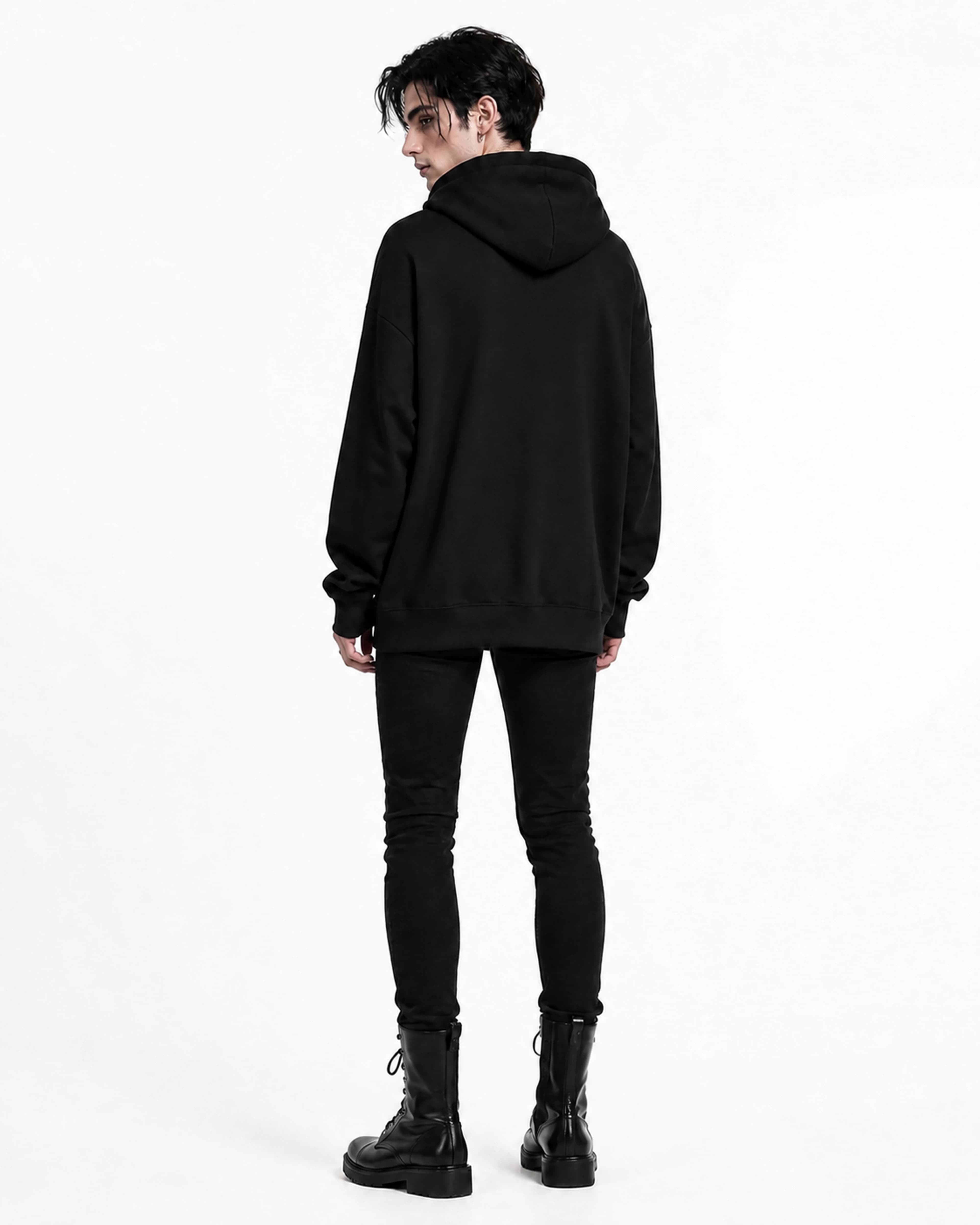 Vampyr | Hoodie: male model, back view