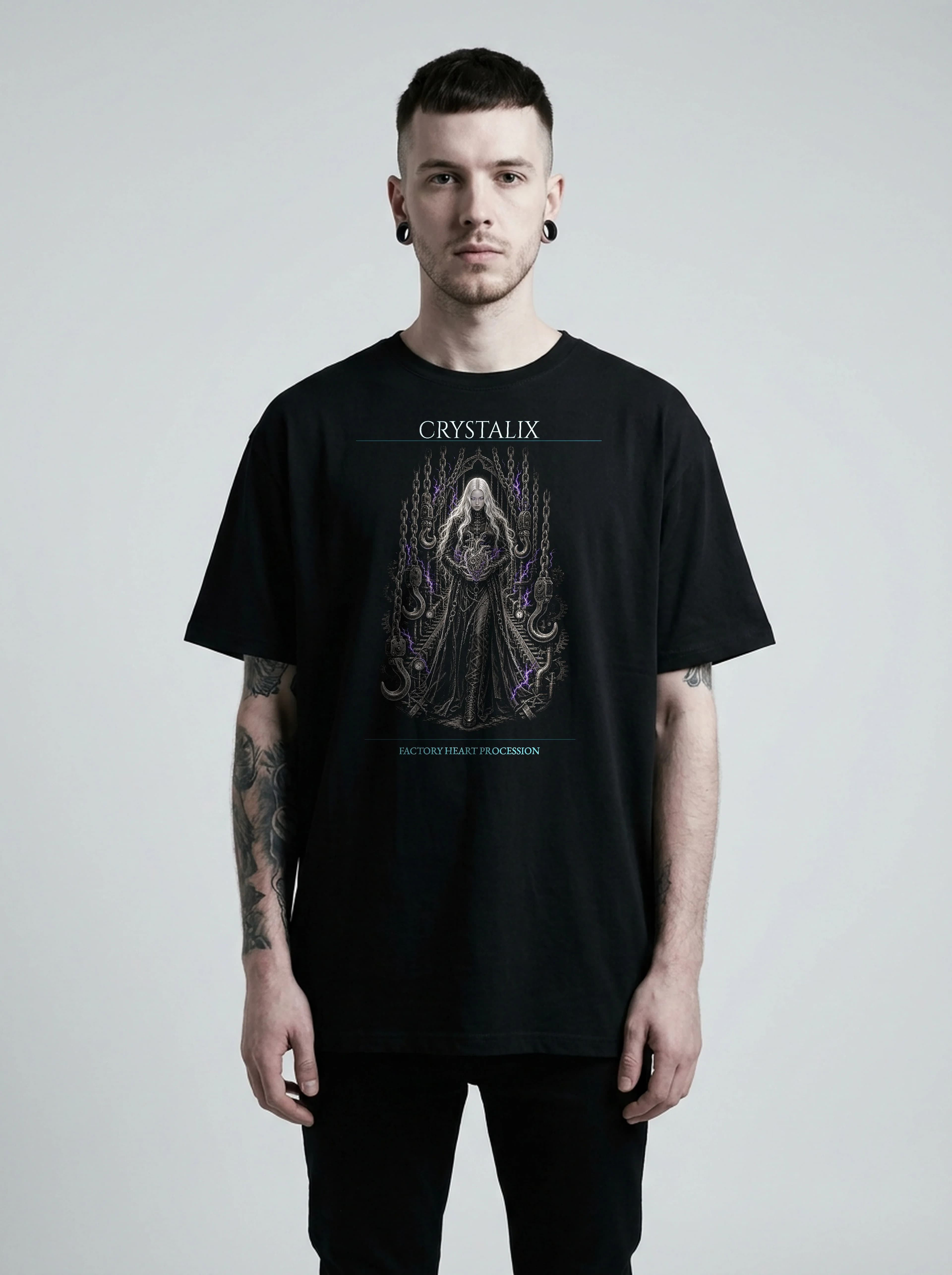 Crystalix | Factory Heart Procession T-Shirt - T1938oOOqqY