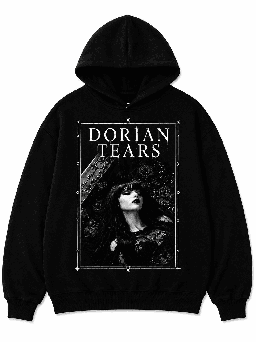 Dorian Tears | Gothic Girl Hoodie - dccbb691-4c74-415d-8276-42294cce28a0